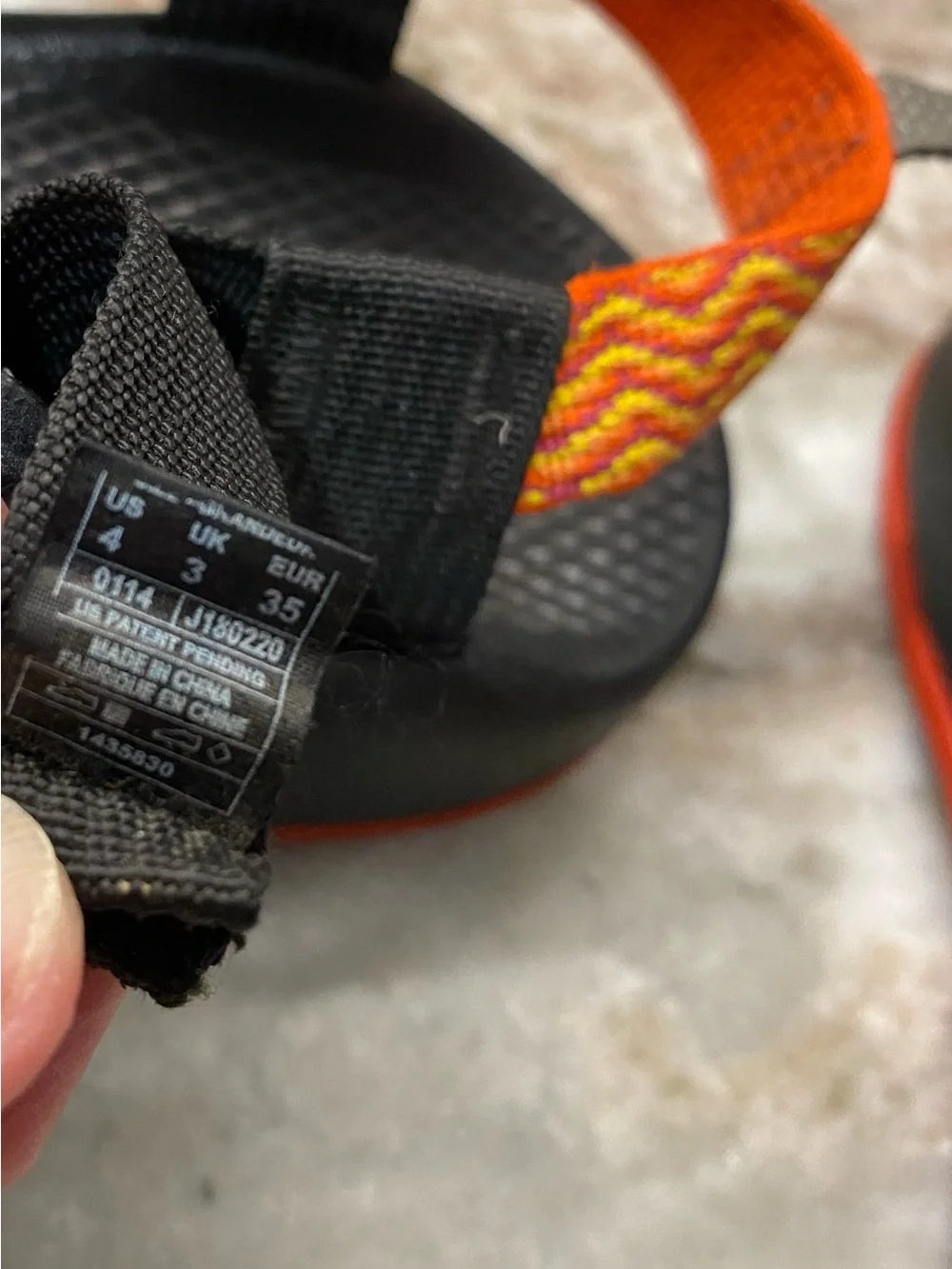 Chaco Kids ZX2 Classic Double Strap Orange Sandals 4